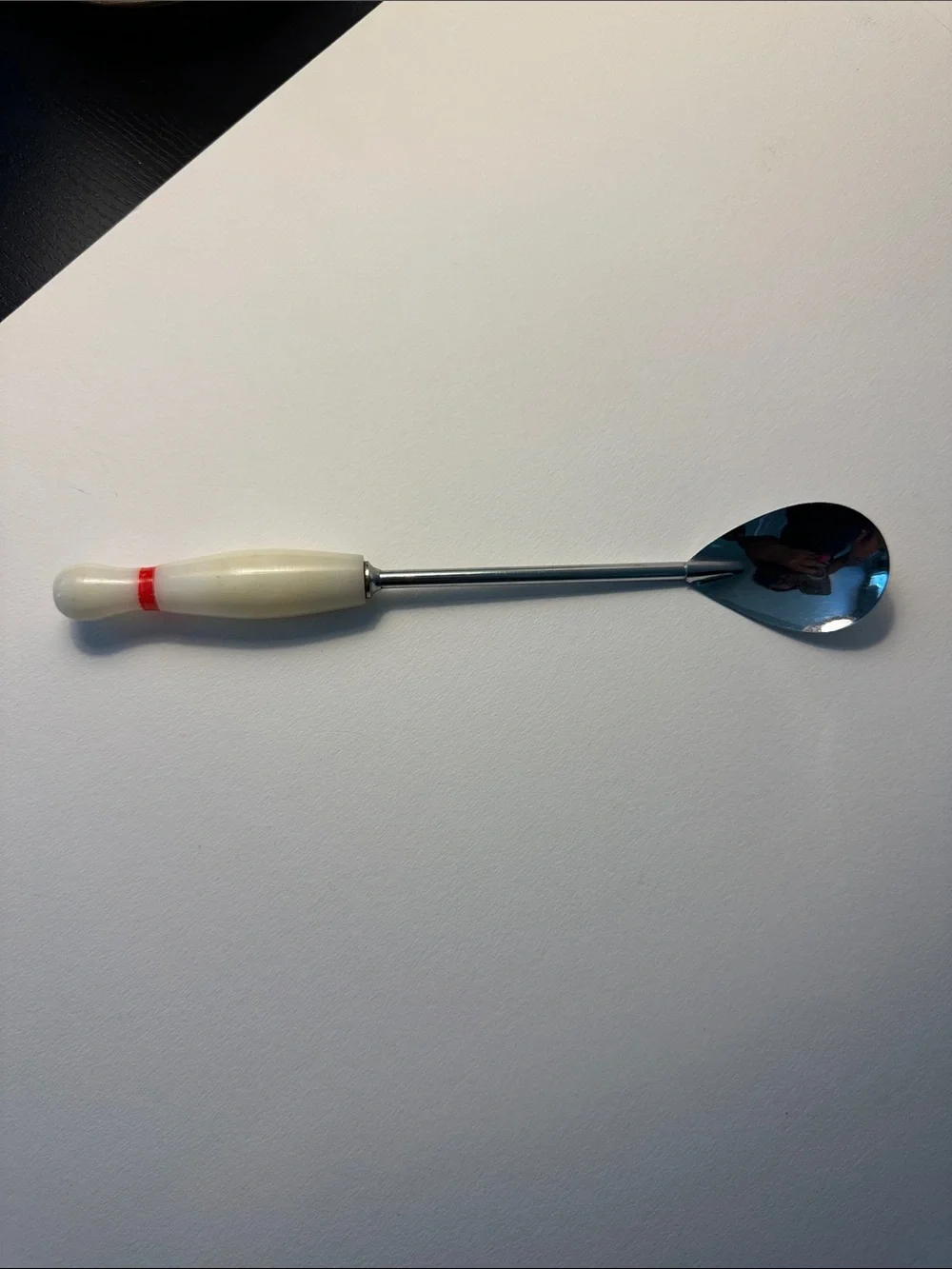 Vintage Bowling Pin Long Handle/cocktail spoon.